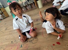 在園児　園舎さよならイベント